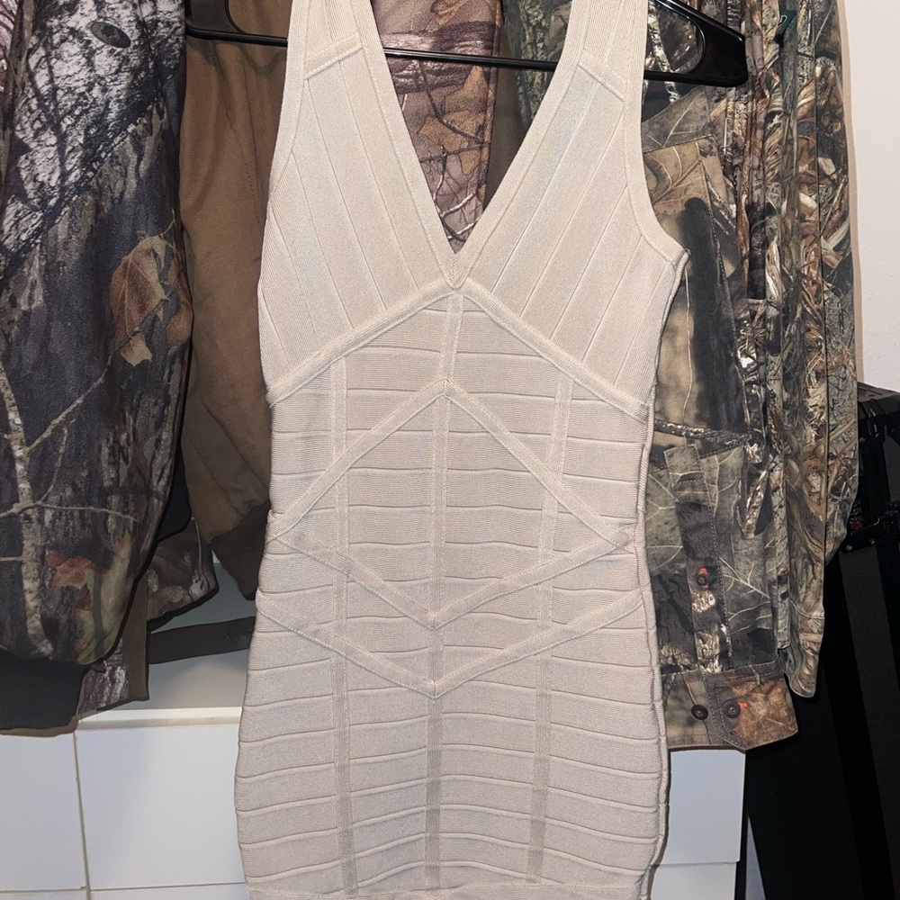 VENUS Taupe Bandage Dress